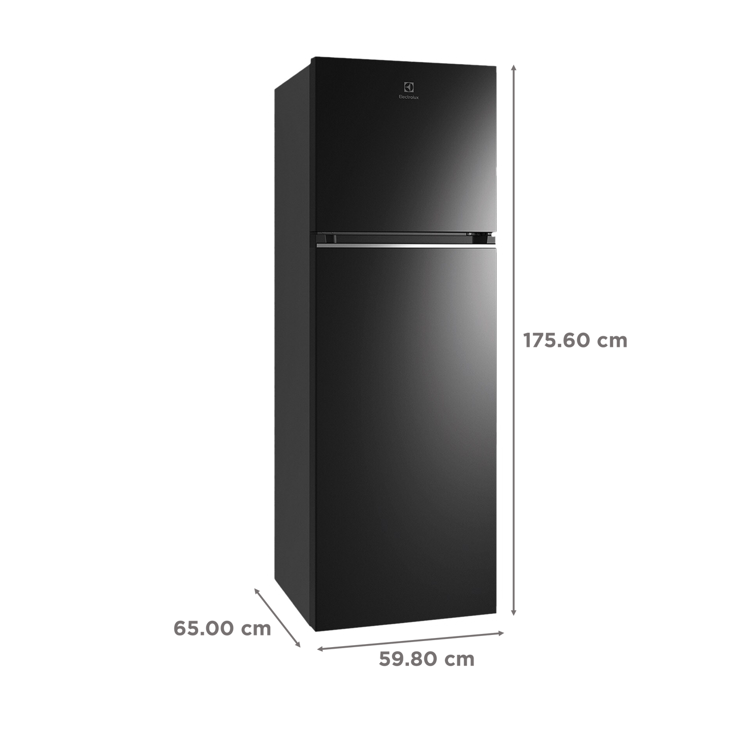 Electrolux UltimateTaste 300 341 Litres 2 Star Frost Free Double Door Refrigerator with Door Alarm (ETB3700K-H, Glossy Black Steel)