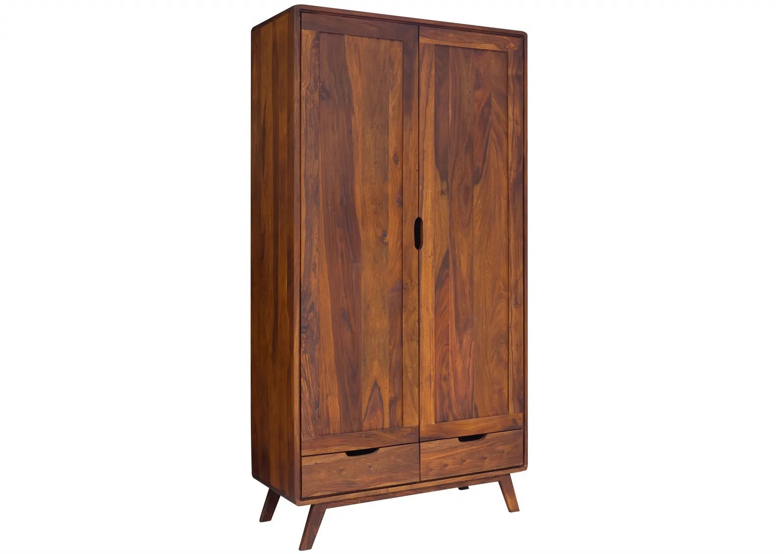 Bangalore Solid Sheesham Wood 2-Door Wardrobe