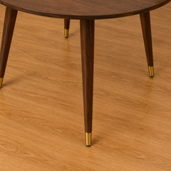 Ashton Solid Wood Rattan Cane Round Dining Table 4 Seater 