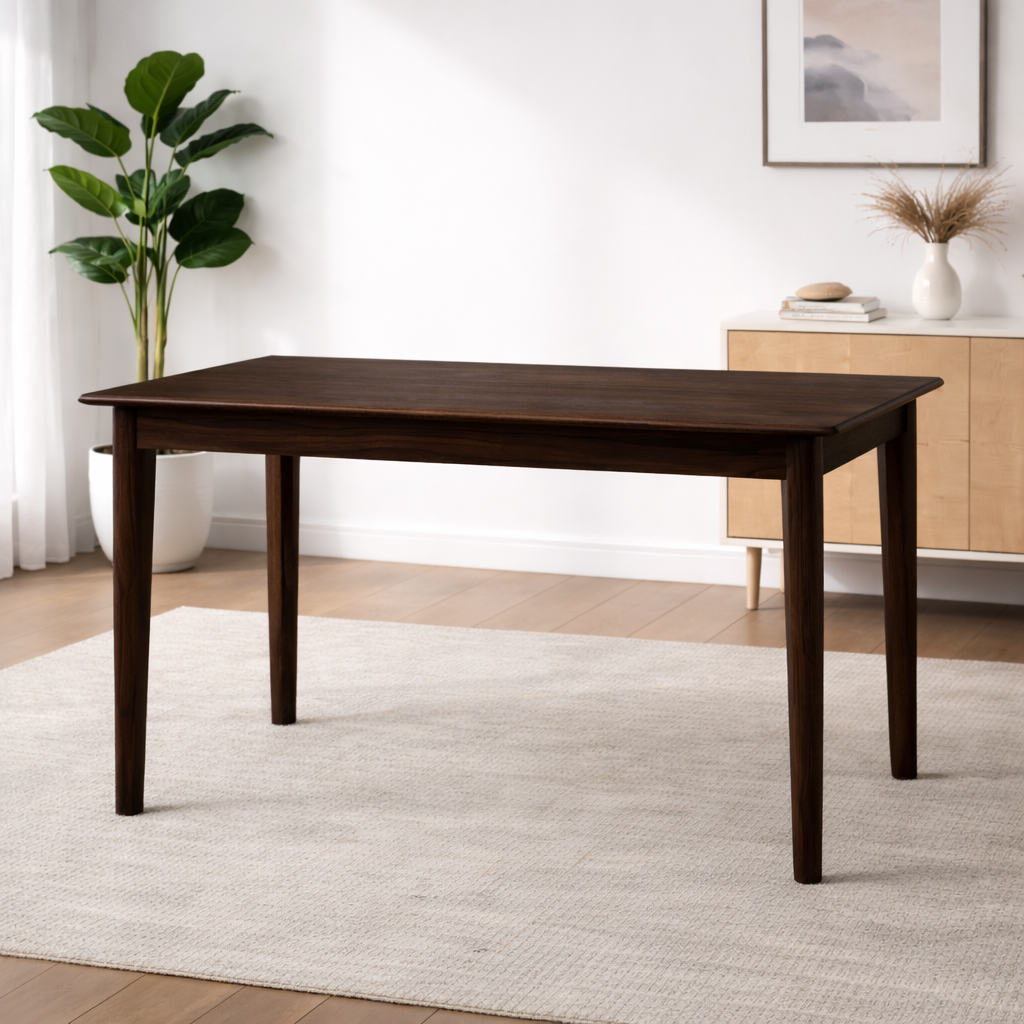 Urban Living Solid Sheesham Wood 6 Seater Dining Table
