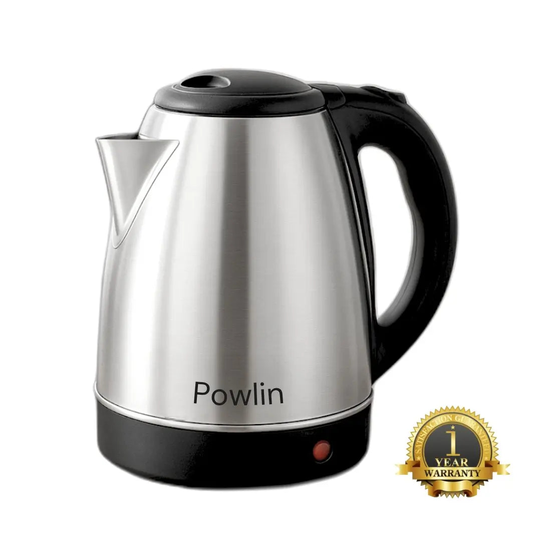 Powlin Ashley 1.5 & 1.8L Electric Kettle | Stainless Steel | 1500W Fast Heating | Energy-Efficient & Durable | Lowest Price | BPA-Free