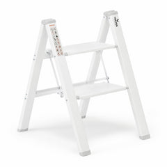 Corvids 2-Steps Premium Folding Step Stool with 2-Year Warranty ( White )-1