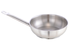 Pradeep Stainless Steel Conical Pan (Sauteuse) – Encapsulated Base, NSF