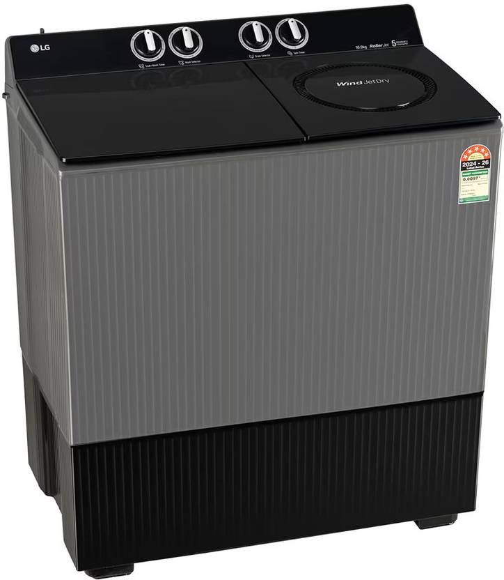 LG 10 kg Semi Automatic Top Load Washing Machine Black (PX100B3SK2Z)-2