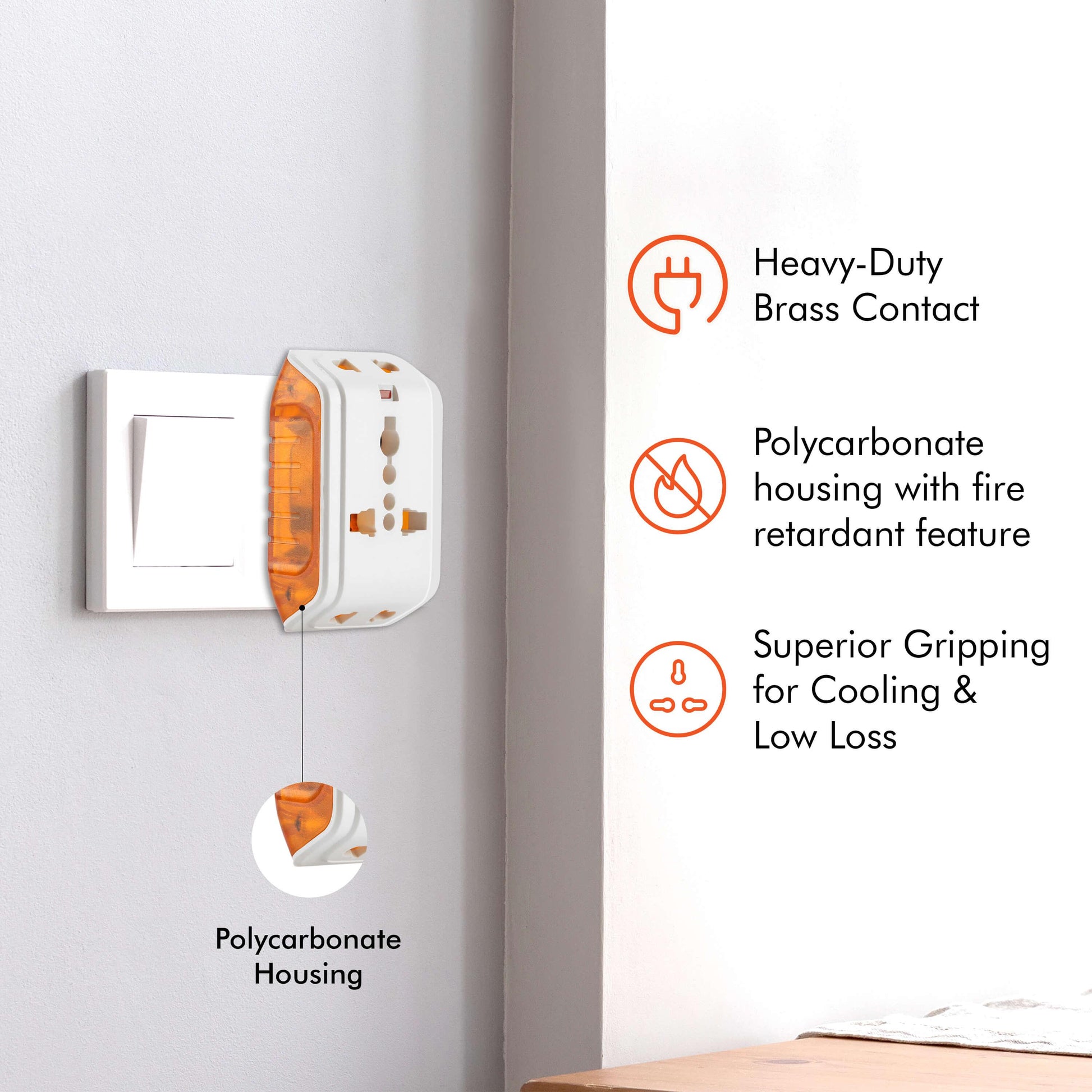 10 Amp Multi Plug Adaptor (Socket)