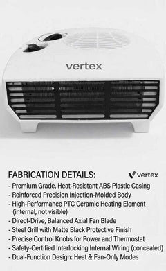 Vertex 1000/2000 Watt Copper Motor Room Heater (HEATERN015)-4