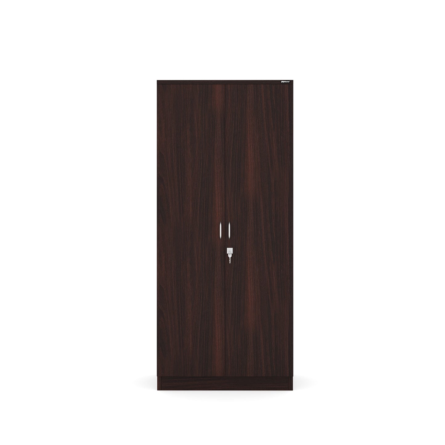 Nilkamal Crystal 2 Door Wardrobe (New Wenge & Natural Ebony)