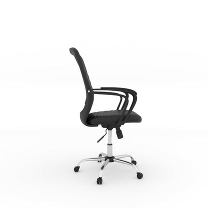 Nilkamal Aries Mid Back Office Chair (Black)