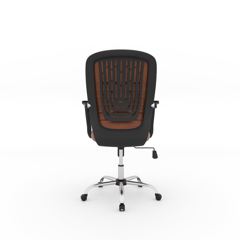 Nilkamal Aries Mid Back Office Chair (Brown)