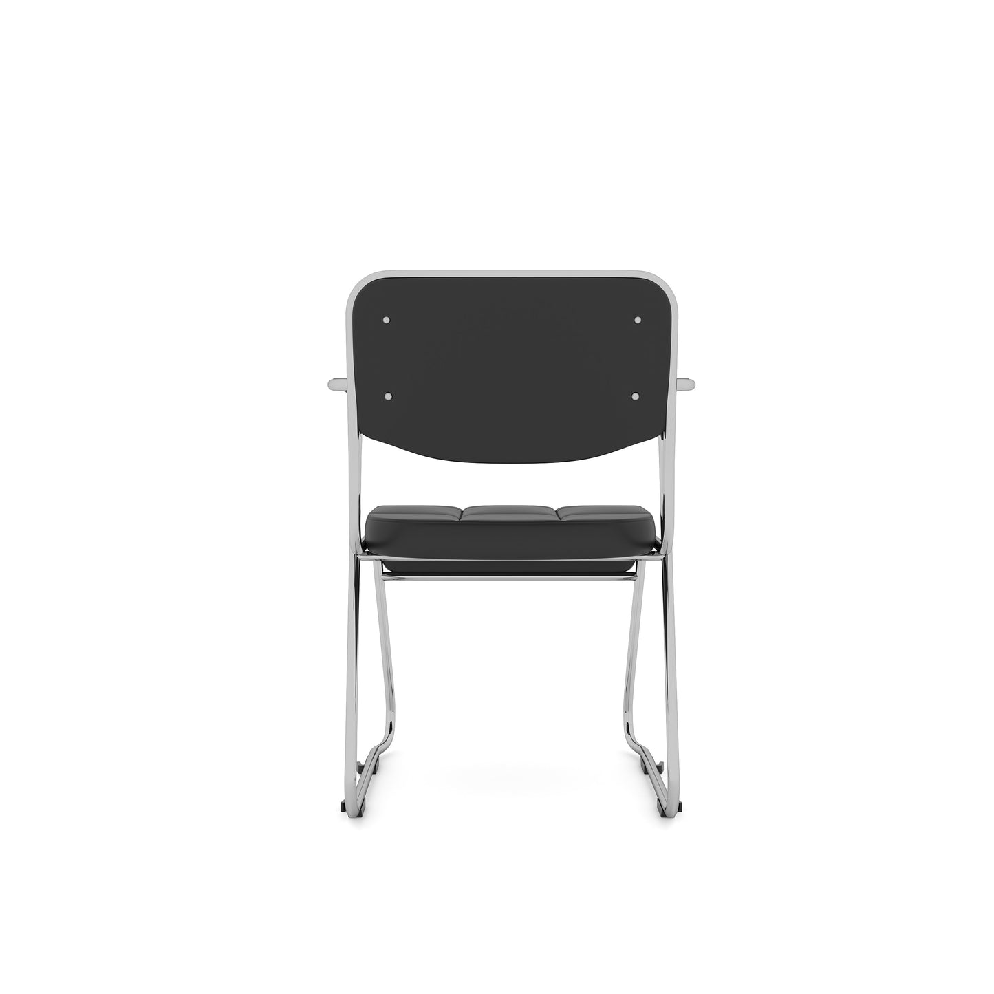 Nilkamal Contract 02 with Arm Visitor Chair (Black)