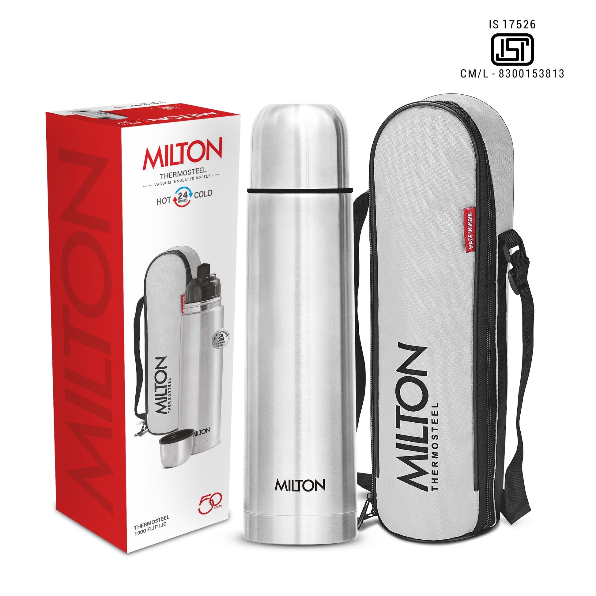Personalized Flip Lid Thermosteel Bottle (Milton)