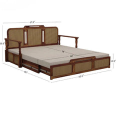 Solid Sheesham Wood Multi-Functional Sofa Cum Bed