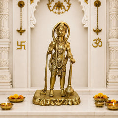 Brass Standing Hanuman Statue (25 Inch)