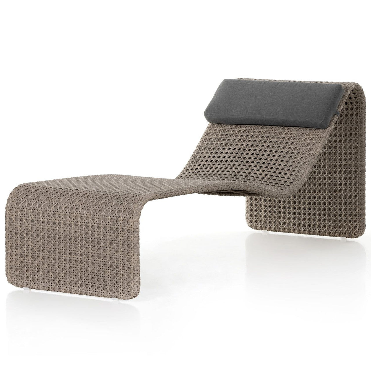Shergi Outdoor Swimming Poolside Lounger (Brown)
