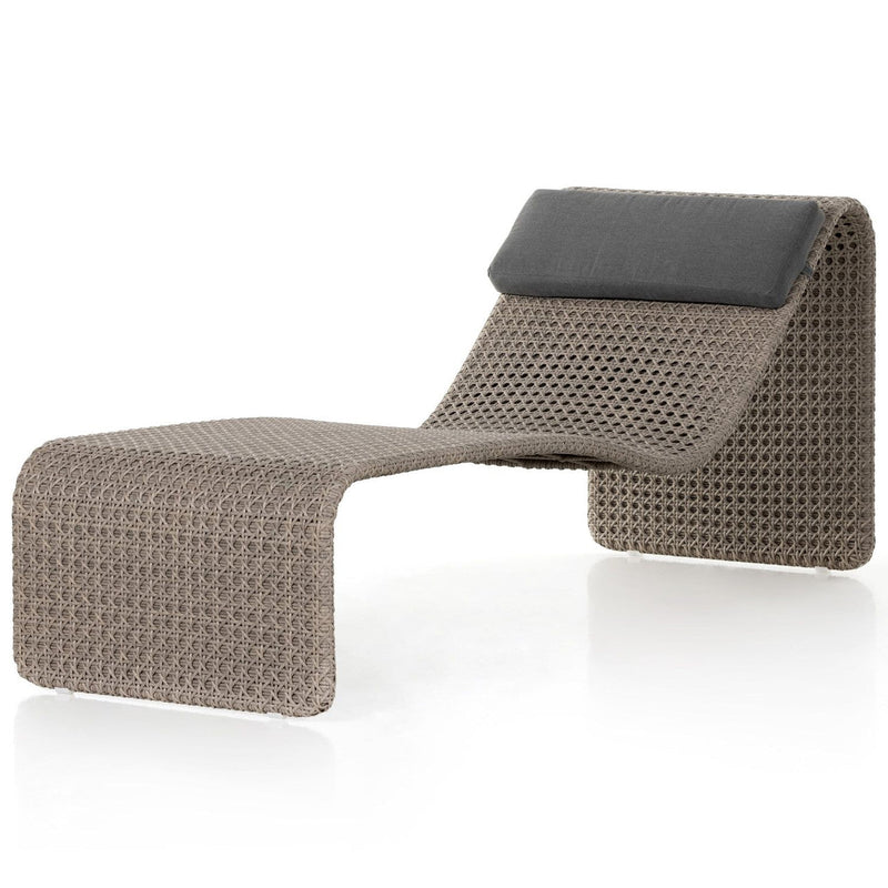Shergi Outdoor Swimming Poolside Lounger (Brown)