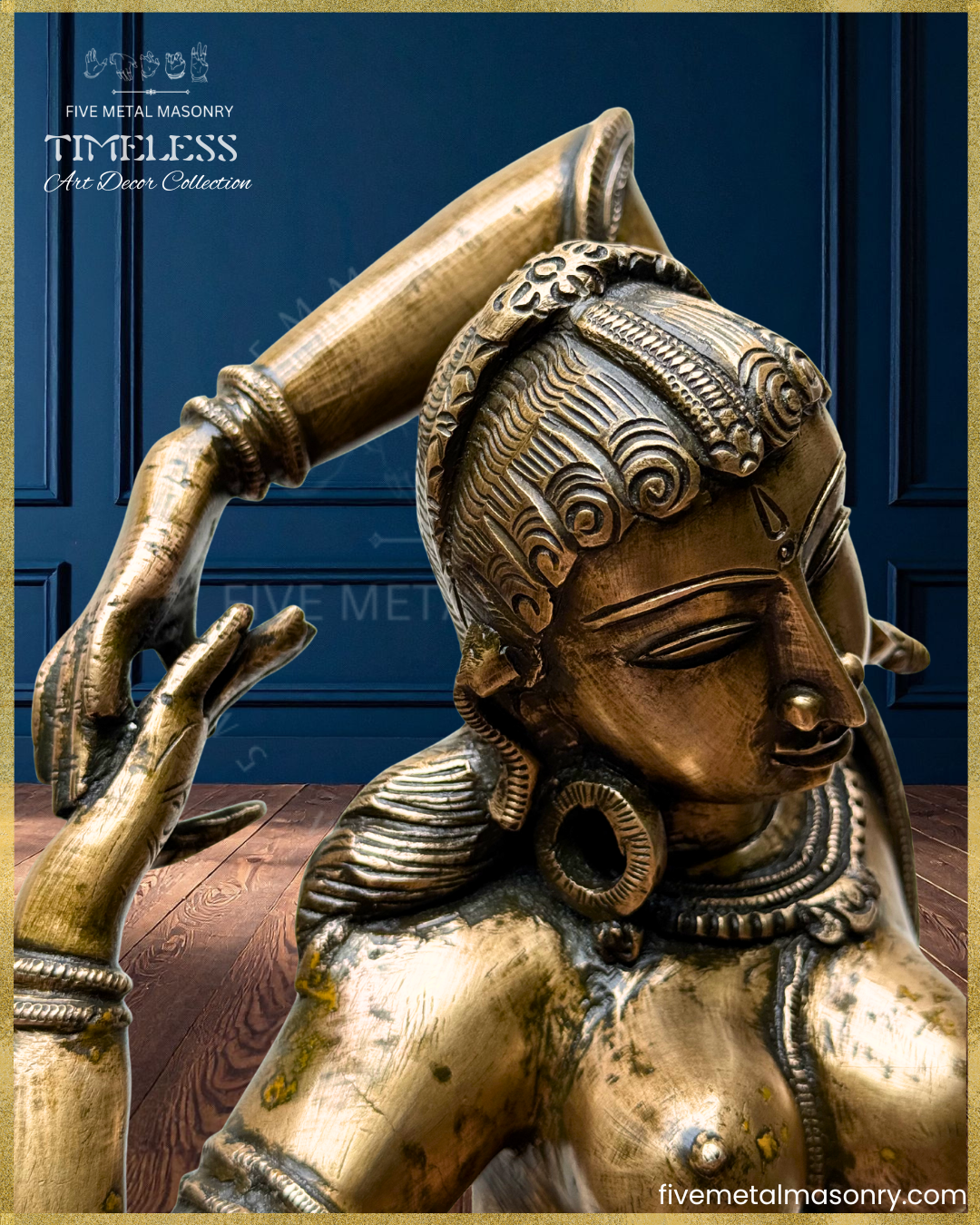 Apsara  Panchaloha Bronze Icon - 22"- Timeless Collection