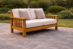 URBAN 2 Seater TEAK Wood Sofa