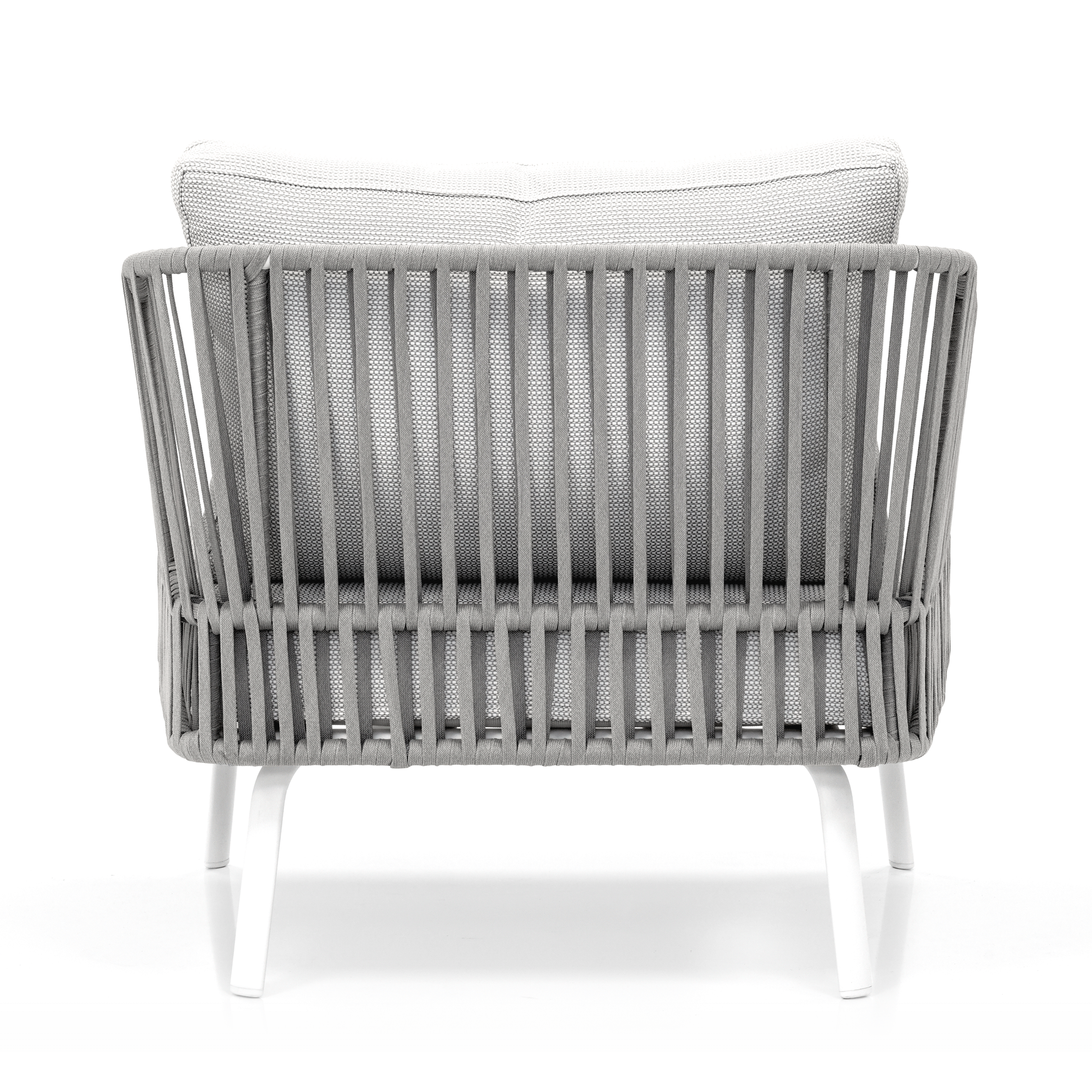 Luies Outdoor Garden Balcony Sofa Set 2 Seater,2 Single seater and 2 Center Table With 1 Side Table  Set, Braid & Rope (Grey)