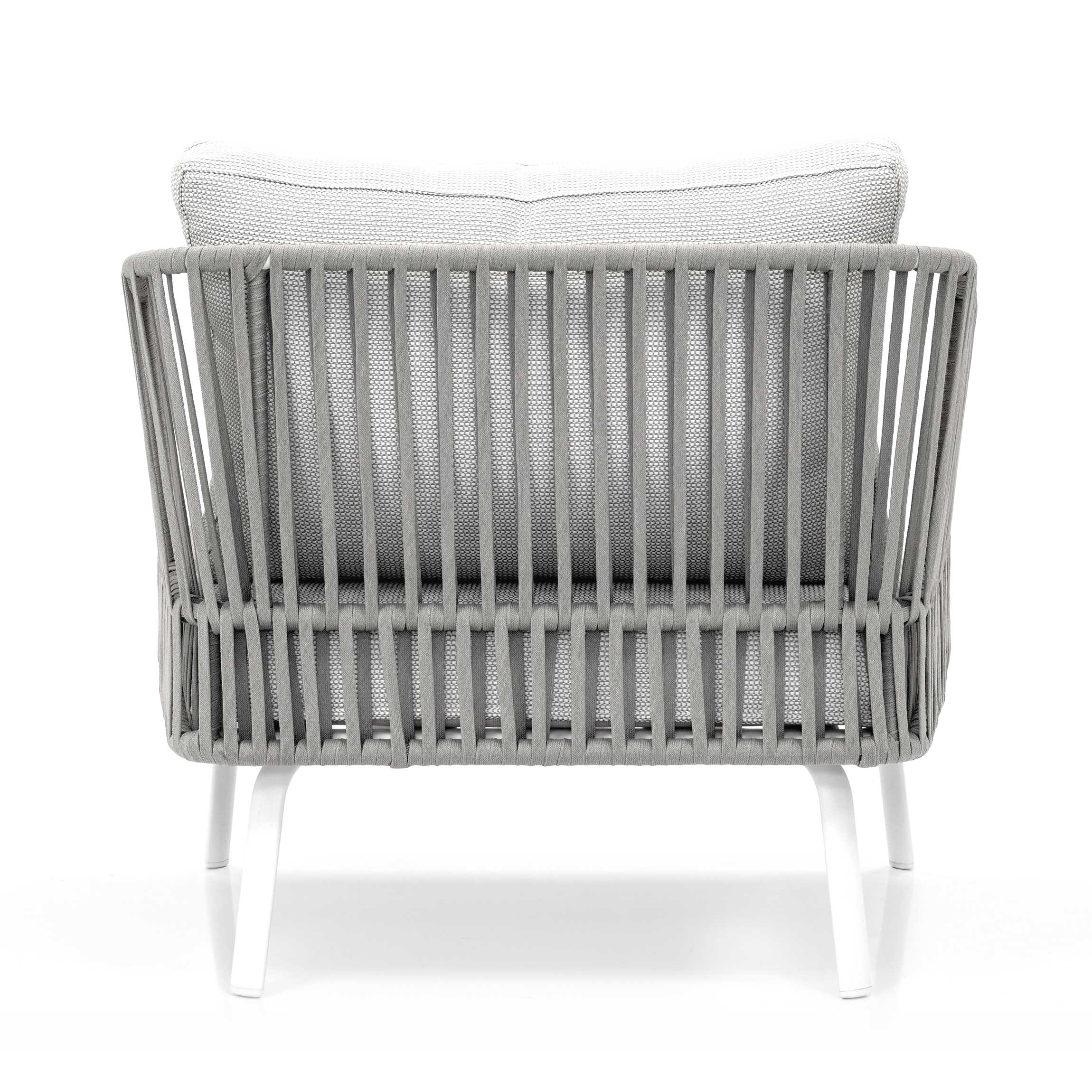 Luies Outdoor Garden Balcony Sofa Set 2 Seater,2 Single seater and 2 Center Table With 1 Side Table  Set, Braid & Rope (Grey)