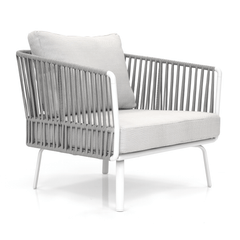 Luies Outdoor Garden Balcony Sofa Set 2 Seater,2 Single seater and 2 Center Table With 1 Side Table  Set, Braid & Rope (Grey)