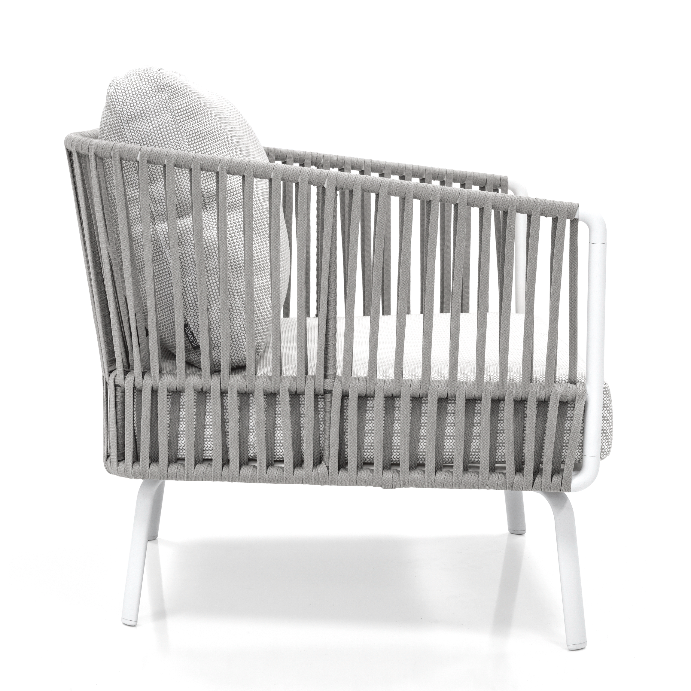 Luies Outdoor Garden Balcony Sofa Set 2 Seater,2 Single seater and 2 Center Table With 1 Side Table  Set, Braid & Rope (Grey)