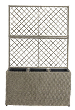 Raulf Outdoor Wicker Planters For Garden, Balcony