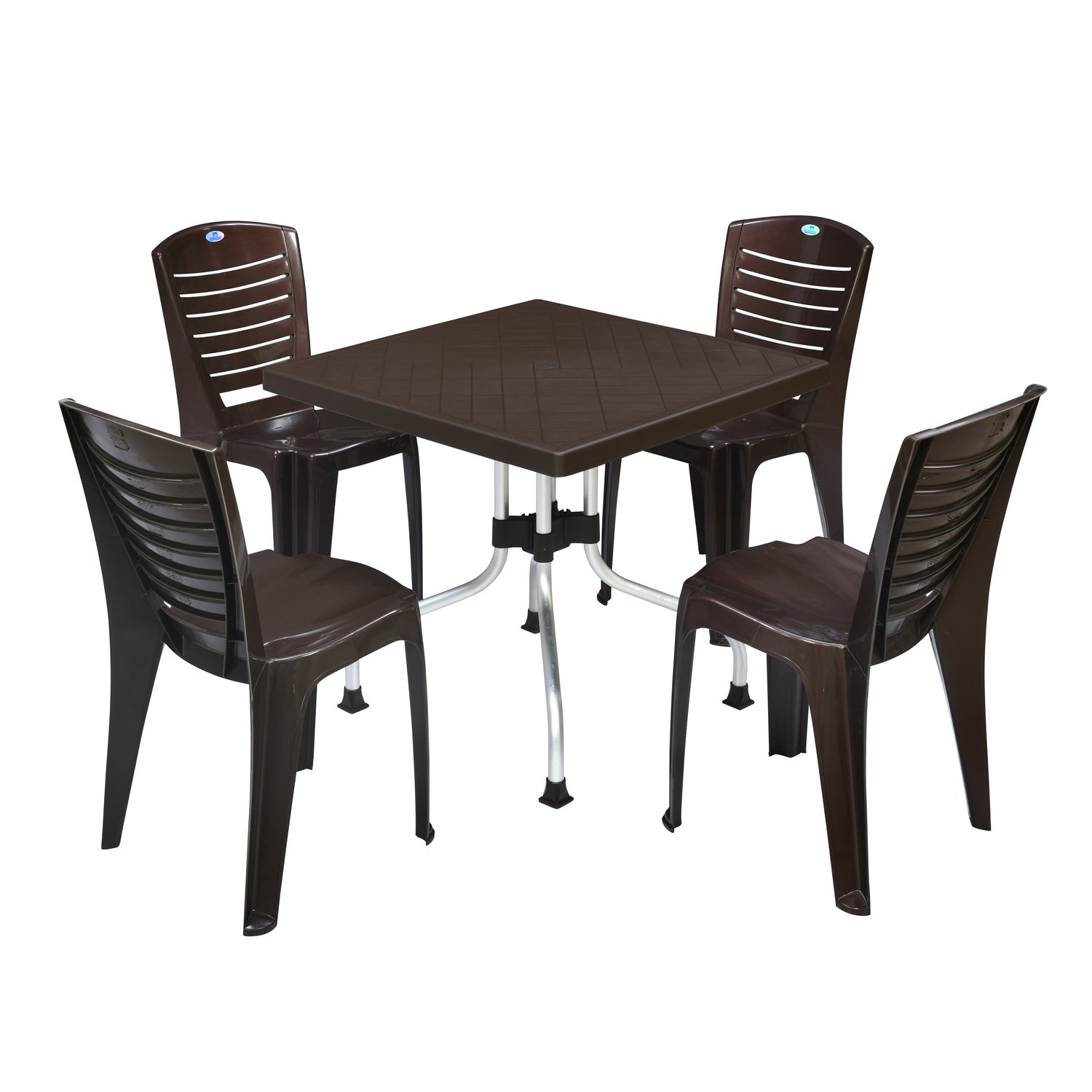 Nilkamal Orchid 1 + 4 Chair Dining Set