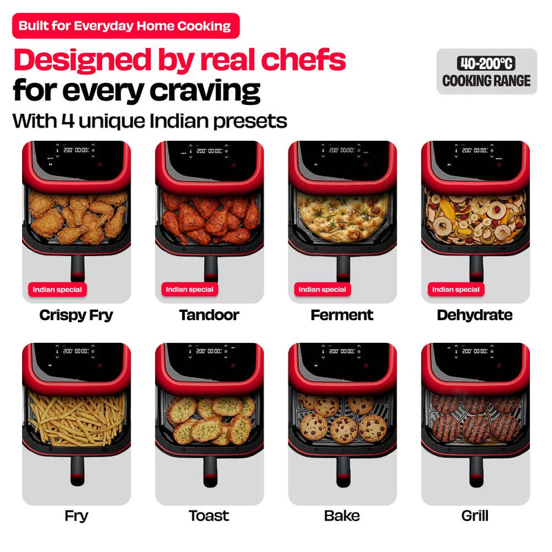 World's 1st 100% Toxin-Free ILAG® Certified CeramicTech™ Air Fryer with XL Basket | BRĪSK