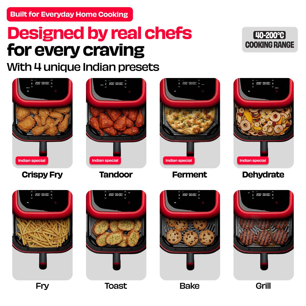 World's 1st 100% Toxin-Free ILAG® Certified CeramicTech™ Air Fryer with XL Basket | BRĪSK