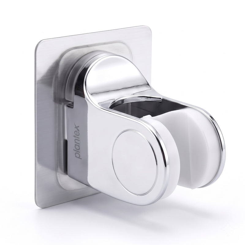Plantex ABS Hand Shower Holder For Bathroom/Strong Self Adhesive Adjustable Handheld Shower/No Drilling Wall Mount Bracket - (Chrome) (Model APS-908)-3