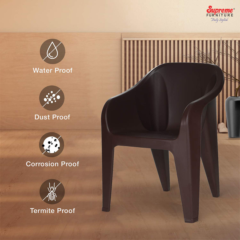 Supreme Futura Plastic With-Arm Chair