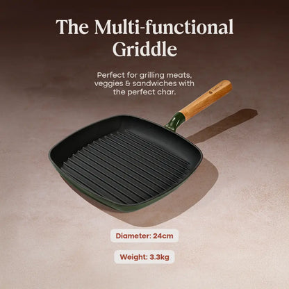 No. 9 Enamel Cast Iron Griddle (24cm)