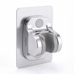 Plantex ABS Hand Shower Holder For Bathroom/Strong Self Adhesive Adjustable Handheld Shower/No Drilling Wall Mount Bracket - (Chrome) (Model APS-971)-1