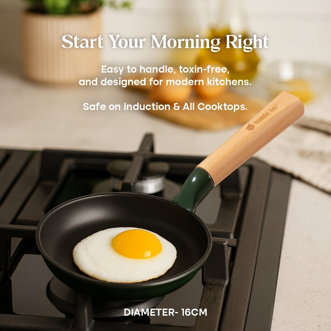 No. 6 Enamel Cast Iron Pan (16cm)