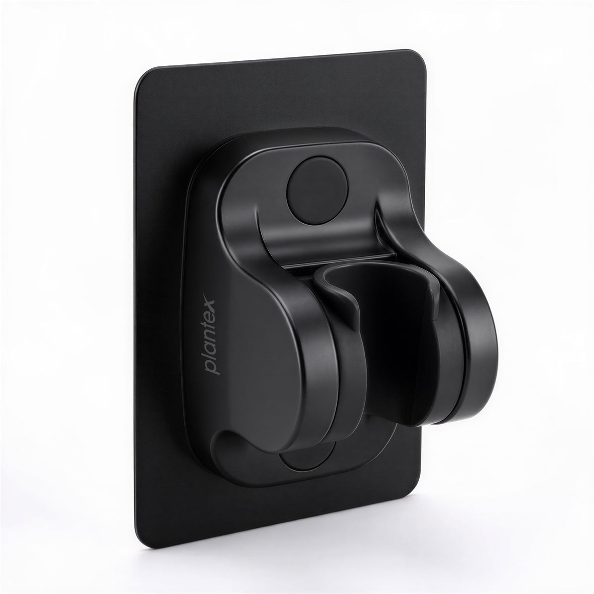 Plantex ABS Hand Shower Holder For Bathroom/Strong Self Adhesive Adjustable Handheld Shower/No Drilling Wall Mount Bracket - (Black)
