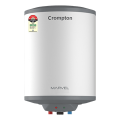 Crompton Marvel 10 Litre Vertical Storage Geyser with Anti-Scale Technology (White)