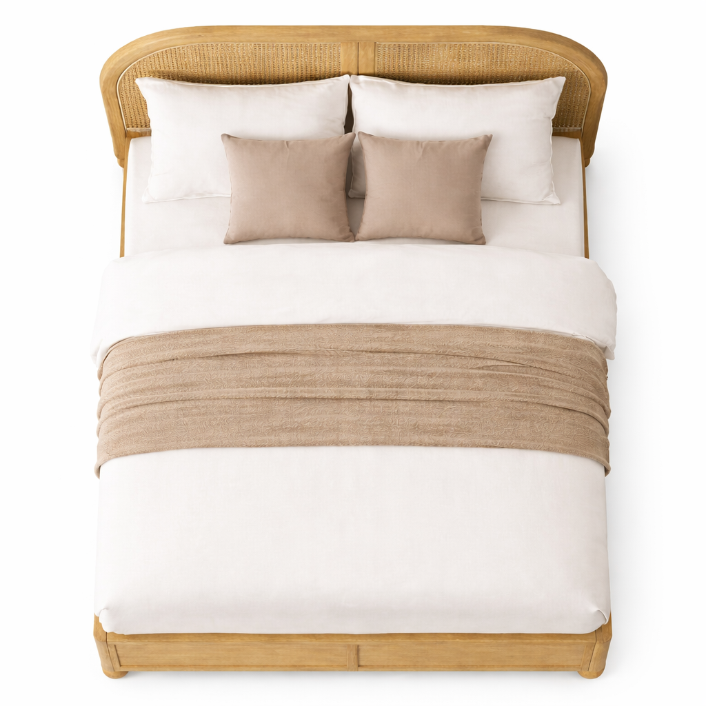 Valencia Rattan Hydraulic Storage Bed