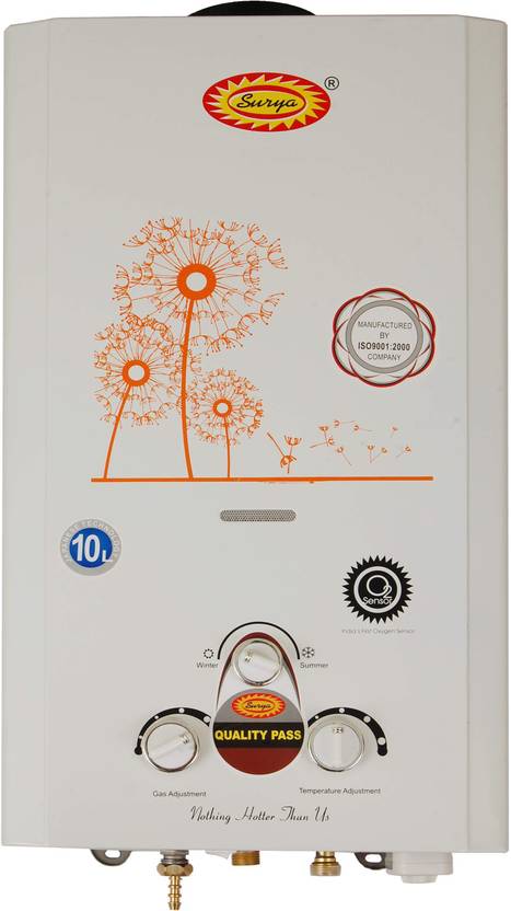 Surya 10L-Geyser-Orange-01 10 L Instant Water Geyser