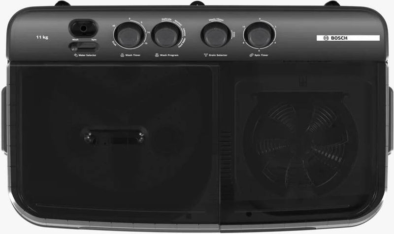 Bosch 11 kg Semi Automatic Top Load Washing Machine Grey (WJZ115D0IN)-4