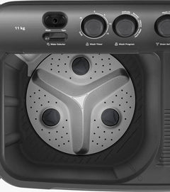 Bosch 11 kg Semi Automatic Top Load Washing Machine Grey (WJZ115D0IN)-3