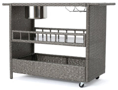 Sasc Outdoor Patio Bar Serving Cart (Grey)