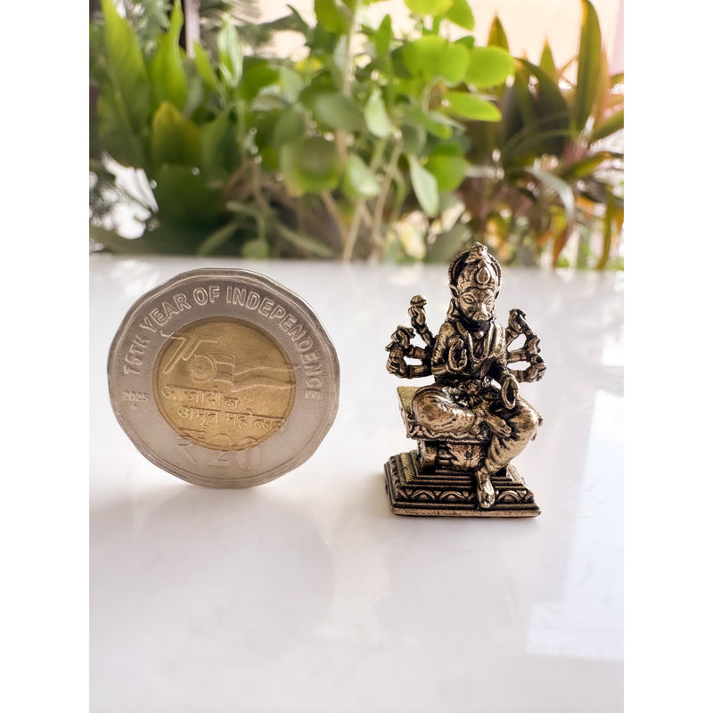 Pure Brass Miniature Goddess Varahi Amman Ji Idol - 3.00 cm