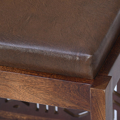 Nilkamal Corner Solid Wood Coffee Table with 2 Set Stools (Walnut)