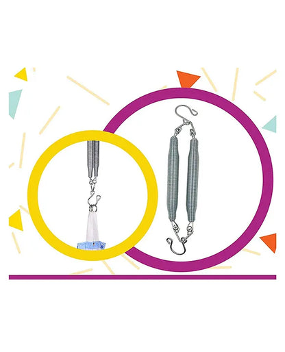 VParents Stainless Steel Baby Cradle Spring for Cradle Hanging 15Kg - Silver