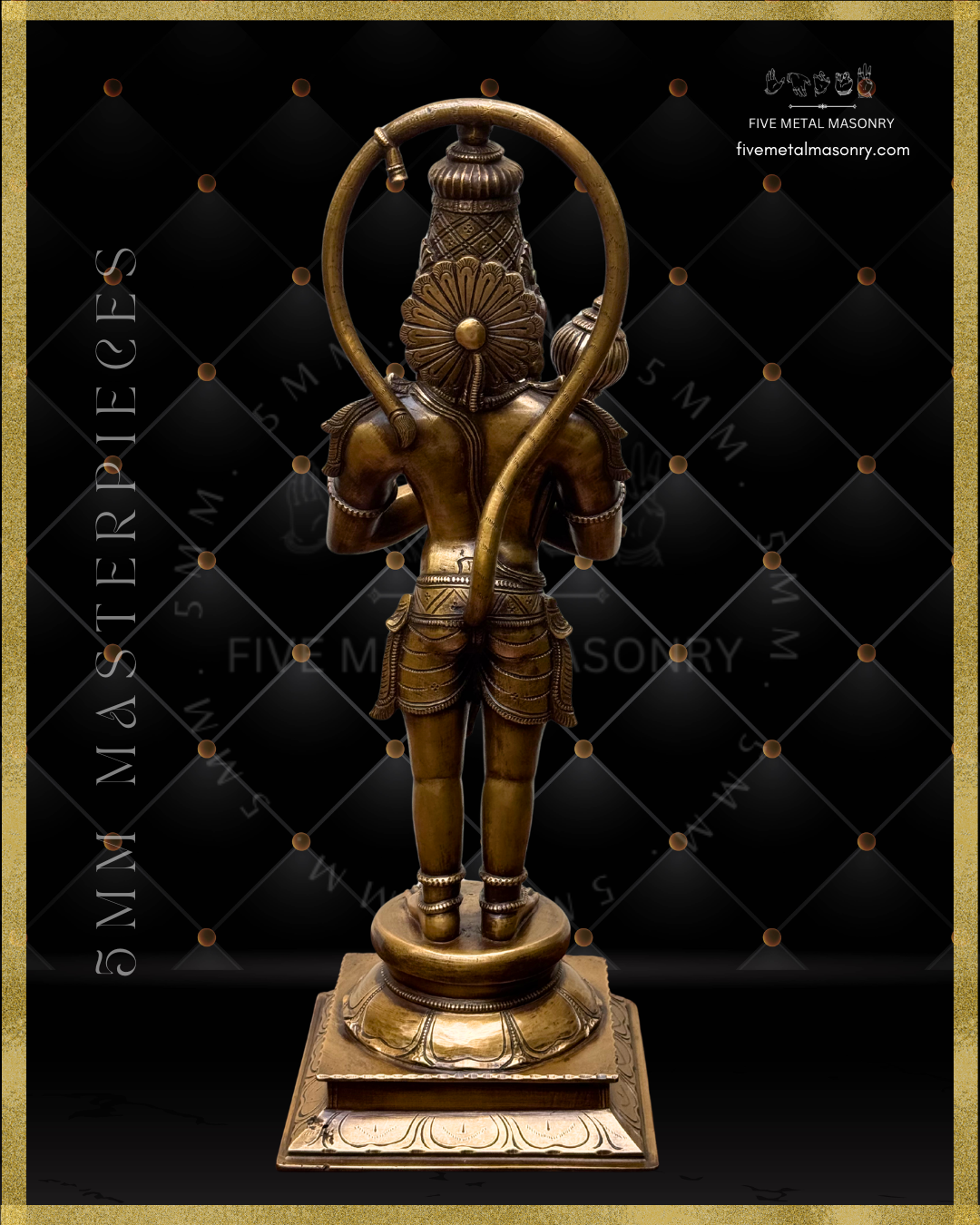 Hanuman Panchaloha Bronze Icon - 18"-  Masterpieces Collection