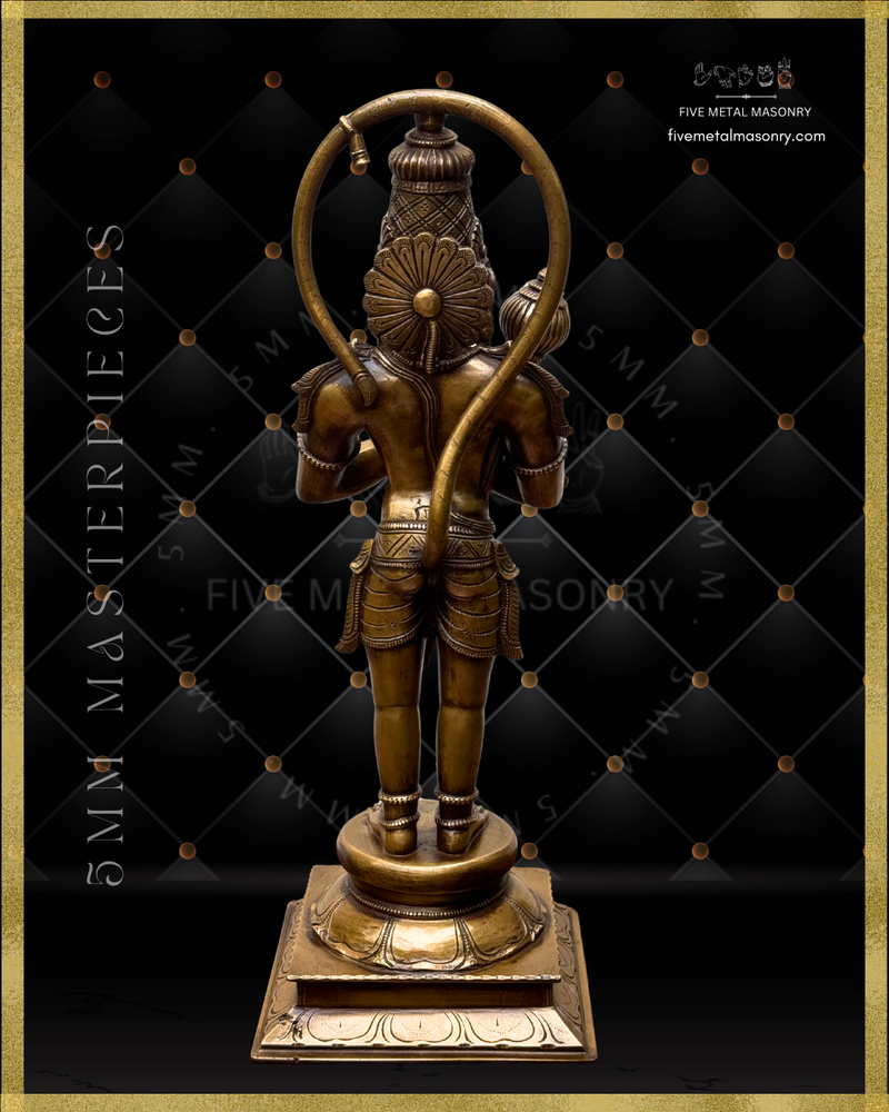 Hanuman Panchaloha Bronze Icon - 18"-  Masterpieces Collection
