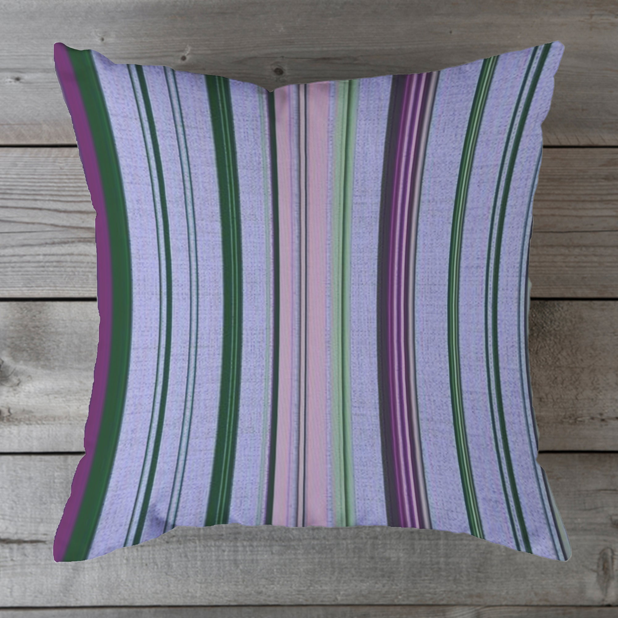 Outdoor Fabric Stripe Pillow Shade No 11