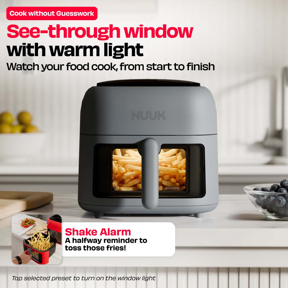 World's 1st 100% Toxin-Free ILAG® Certified CeramicTech™ Air Fryer with XL Basket | BRĪSK
