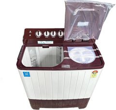 Voltas Beko 12 kg Semi Automatic Top Load Washing Machine White, Maroon (WTT120UPA/BRSS)-3
