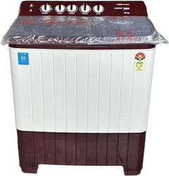 Voltas Beko 12 kg Semi Automatic Top Load Washing Machine White, Maroon (WTT120UPA/BRSS)-1